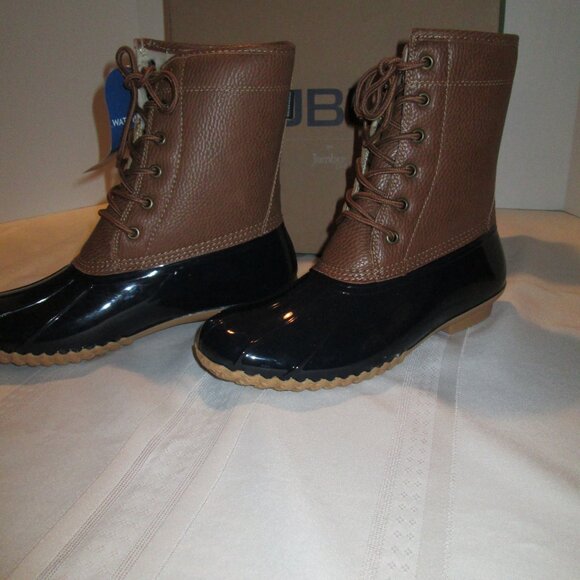 JBU MAPLEWOOD WATERPROOF BOOT NAVY/TAN 9M - Picture 9 of 12